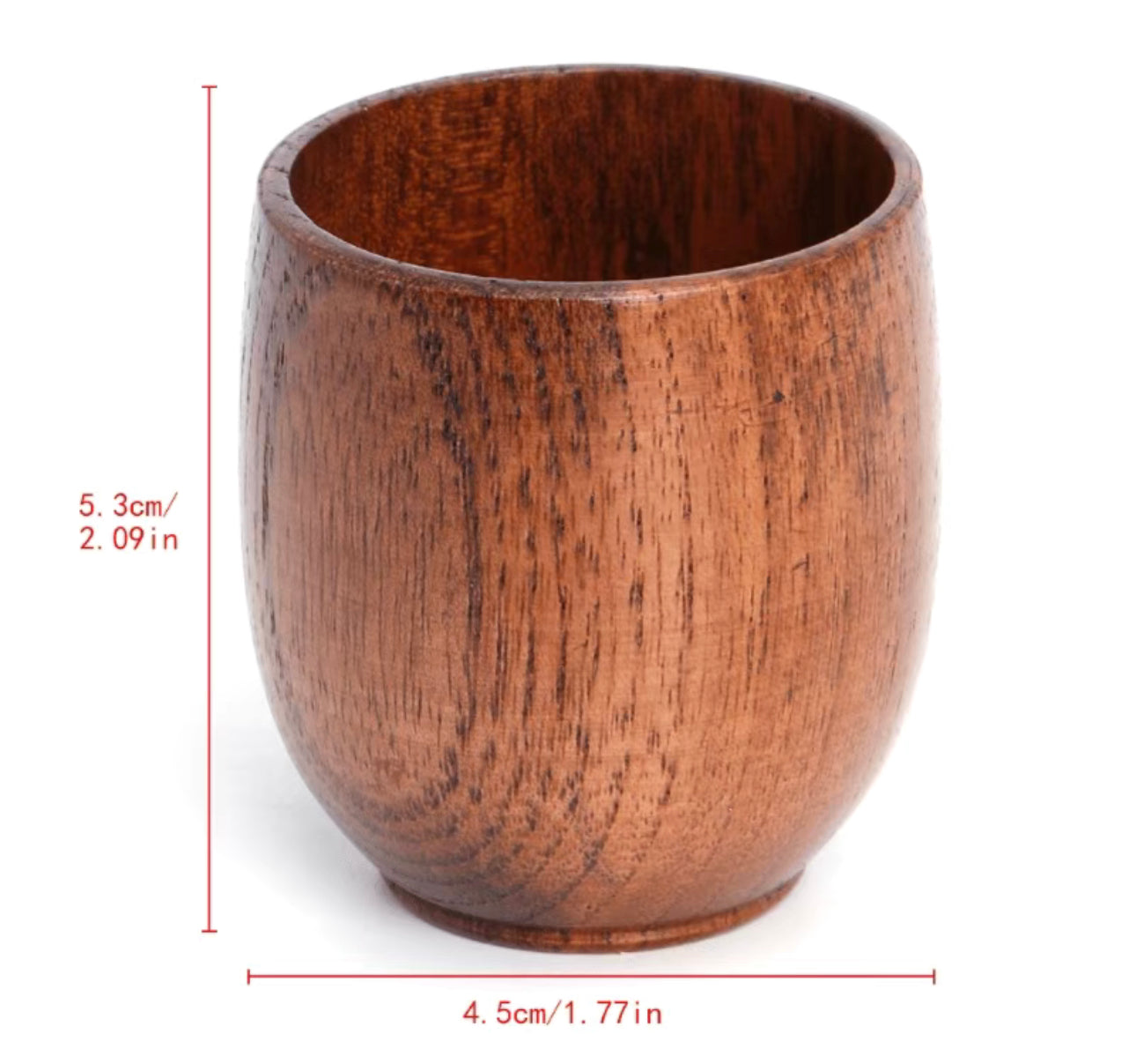 Handcrafted Natural Wooden Shot Glass