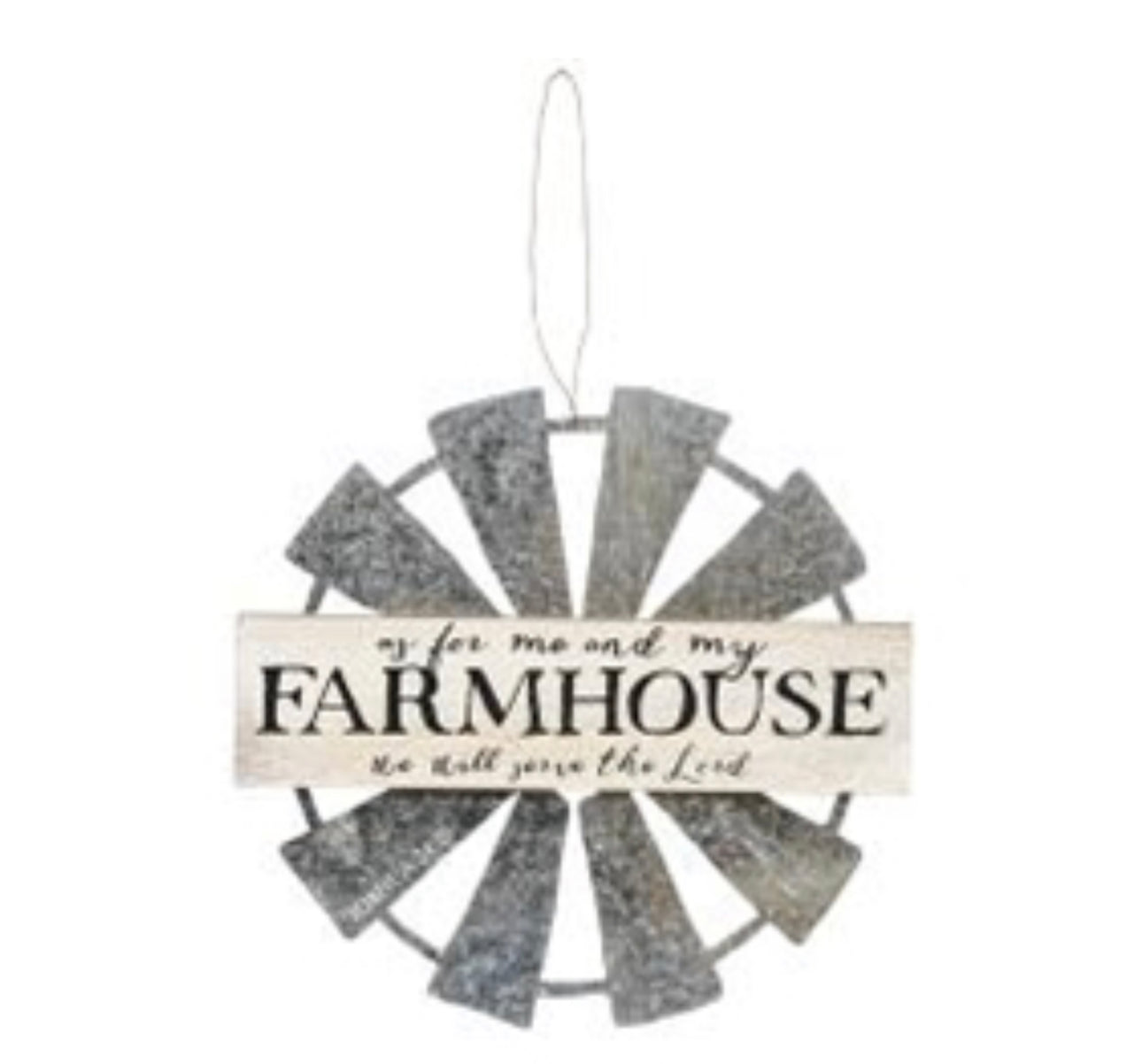 Farmhouse Hanging Windmill Sign