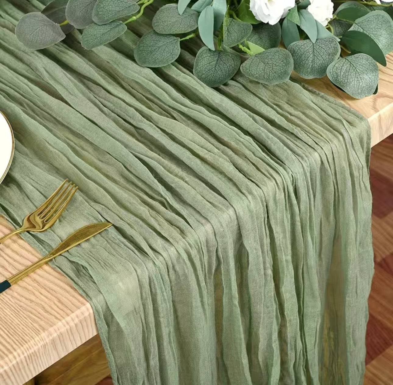 Cheesecloth Table Runner